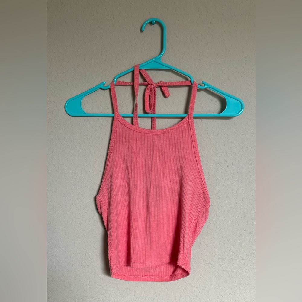 Destined Pink Halter Women's Top Size Small